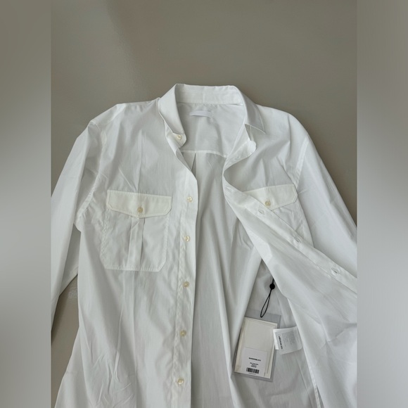 NWT Wardrobe NYC White Shirt Dress Mini Size Small - Picture 5 of 6